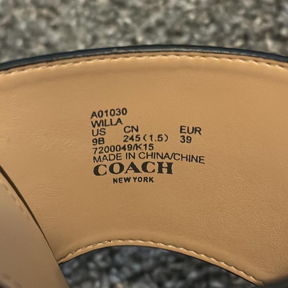 Women’s Coach Willa Saddle Sandal Heels - Picture 10 of 12